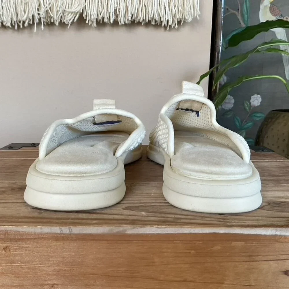 Museum of Peace & Quiet x Lusso Cloud Pelli Bone/Off White Slipper Mules Size 8